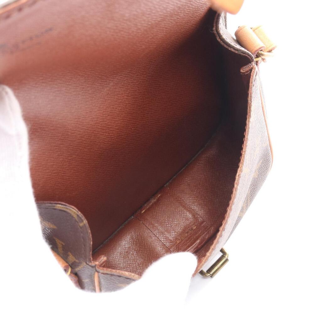 Louis Vuitton Cartouchiere Shoulder Bag Canvas Leather Monogram Brown - Picture 3 of 12